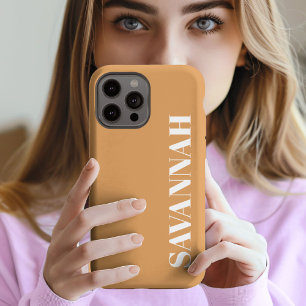 Elegante Mostarda nome personalizado simples