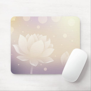 Elegante Mouse Pad Flor de Lótus