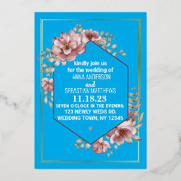 Elegante Neutral Aquarela Floral Foil I