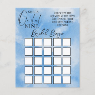 Elegante Nine Blue Chá de panela Bingo Game