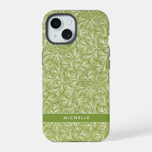 Elegante Nome Personalizado Botânico Verde