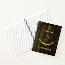 Elegante Ouro Anchor Rustic Dock Wood Modern