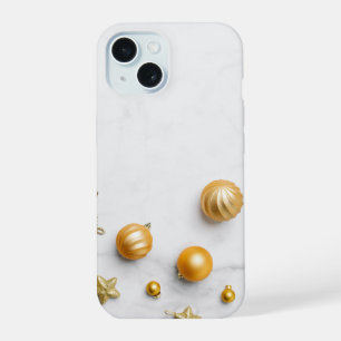 Elegante Ouro e Mármore Branco