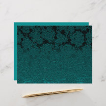 Elegante Padrão de Suculentas em Azul Escuro Decou