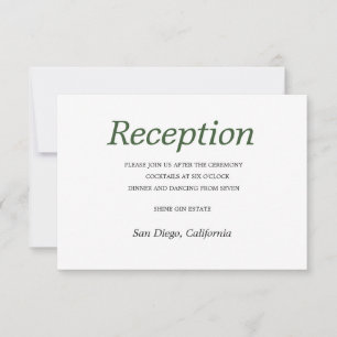 Elegante Palm Tree Chic Wedding RSVP
