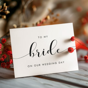 Elegante para a minha noiva no nosso cartão de dia