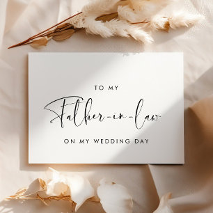 Elegante Para meu cartão de dia de casamento sogro