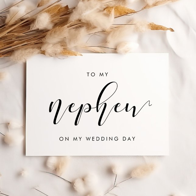 Elegante para o meu sobrinho no meu cartão de dia  (Criador carregado)