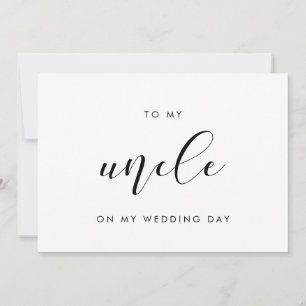 Elegante para o meu tio no meu cartão do dia do ca