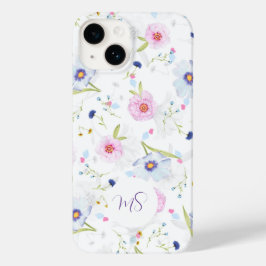 Elegante Pastel Floral Apple Capa de telefone Sams