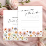 Elegante Pastel Pink Bohemian Memórias da Noiva<br><div class="desc">Personalize com a noiva para ser o nome e a data do chá. Para mais personalização,  clique no link "personalizar mais". Se precisar de ajuda,  entre em contato comigo,  por favor.</div>