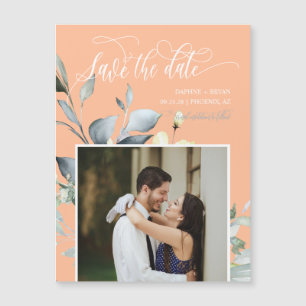 Elegante Peach Green deixa Imã salve a data