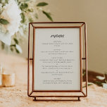 Elegante Personalizado Menu Modelo Ivory Cream<br><div class="desc">Este menu impresso personalizável em creme de marfim e preto adiciona um toque sofisticado e polido à sua experiência de jantar. Apresentando um layout limpo com caligrafia elegante no topo, ele lista o aperitivo, o starter, as opções de curso principal e a sobremesa em um formato fácil de ler. Perfeito...</div>