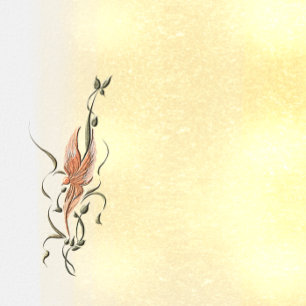 Elegante planejador espiral de vinha floral dourad