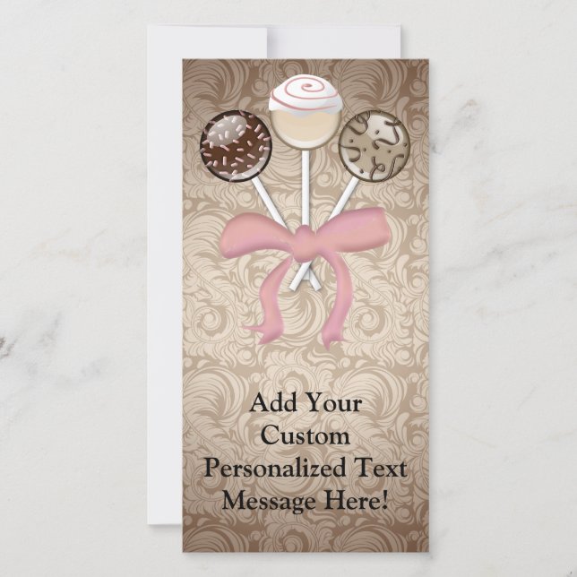 Elegante Pop de bolos de cacau (Frente)