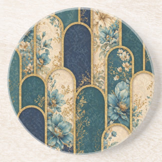 Elegante Porta-copos Redondo Art Déco