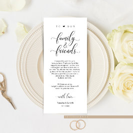 Elegante preto clássico, Cartões de agradecimentos