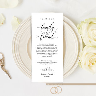 Elegante preto clássico, Cartões de agradecimentos