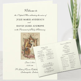 Elegante Programa Católico de Casamento em Massa