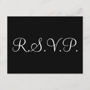 Elegante R.S.V.P. Cartão Postal