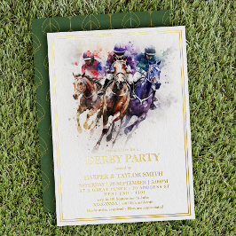 Elegante Race Horse Derby Partido Equestre