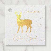 Elegante Real Foil Deer com Casamento Confetti