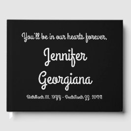 Elegante, Respeitável Livro Funeral/Memorial de Co