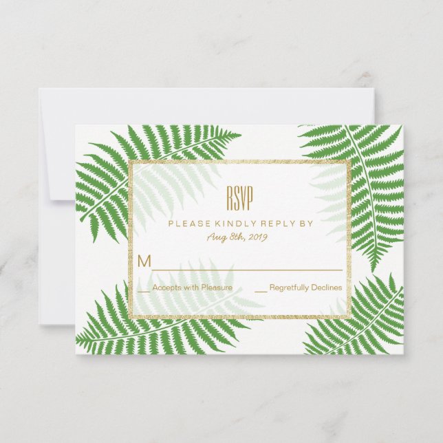 Elegante Resposta de Casamento em estilo Bracken (Frente)
