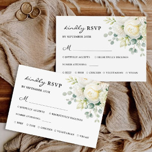 Elegante Resposta de Casamento Floral Sálvia Rústi