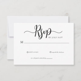 Elegante Resposta de Casamento Simples em Script