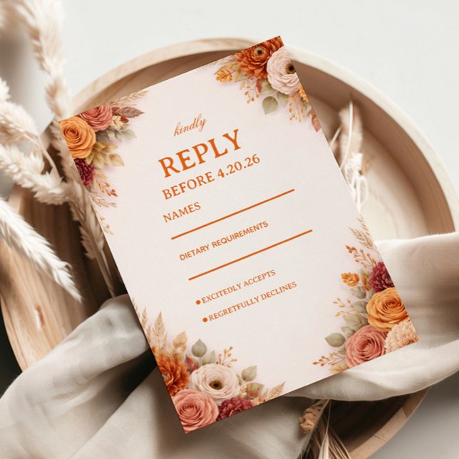 Elegante Resposta Floral de Outono (Criador carregado)