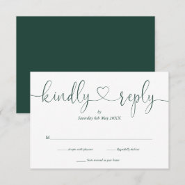 Elegante Resposta Gentil Coração em Script Branco 