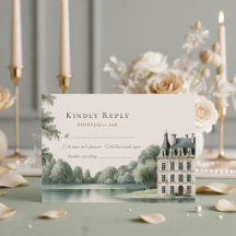 Elegante Resposta para Casamento com Monograma de