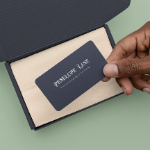 Elegante Retro Motto Minimalista Cartão de visita