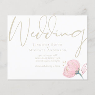 Elegante Rosa Dourado Disparador de Casamento Mode