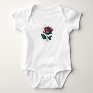 Elegante Rosa Vintage – Design de Camiseta de Arte