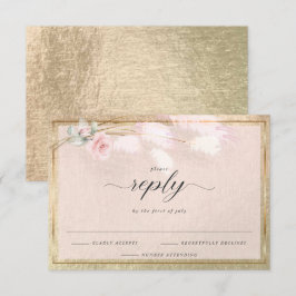 Elegante RSVP Dusty Pink Floral