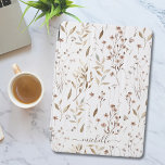 Elegante Rustic Boho Brown Floral Botânica<br><div class="desc">Dê ao seu iPad uma atualização na moda com este cobrir elegante! Apresentando um design de aquarela rústica de flores e folhas marrons,  é uma joia botânica floral para amantes da natureza. Tanto protetora quanto bonito,  acrescentando personalidade ao seu dispositivo!</div>