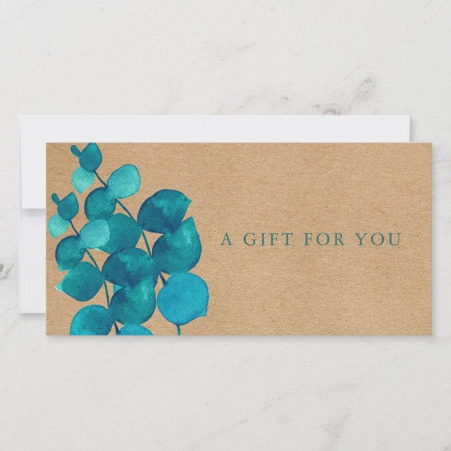 Elegante Rustic Eucalyptus Deixa Certificado De Pr (Frente)