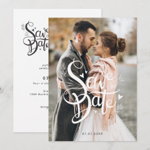 Elegante Salvar o Convite de casamento de Data