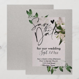 Elegante salvar o convite de data