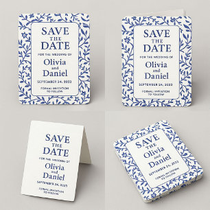 Elegante Salve a Data Cartões de Casamento Perso