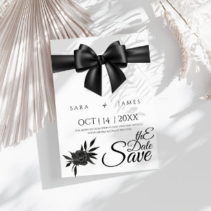 Elegante Salve o Cartão de Anúncio de Data