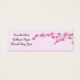 Elegante Save the Date Flor de Cerejeira