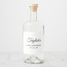 Elegante Script 50th Birthday