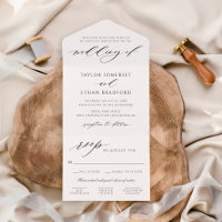 Elegante Script de Caligrafia Branca para Casament