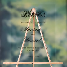 Elegante Script Nikah Boas-vindas de Casamento Isl