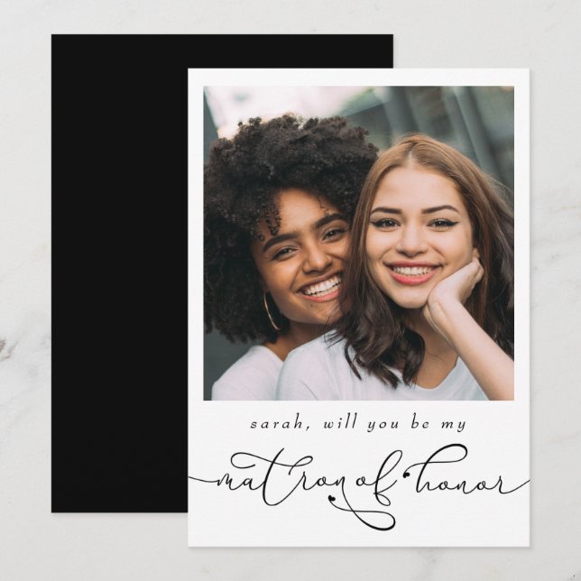 Elegante Será Minha Matriz de Honra Foto (Frente/Verso)