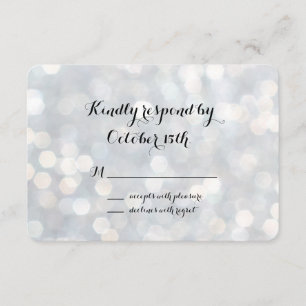 Elegante Silver Lights RSVP