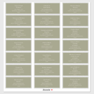 Elegante Simples Etiquetas para endereços de con